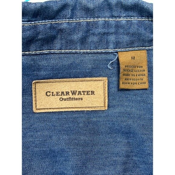 Clearwater Outfitters Other - Clearwater‎ Outfitters Denim Shirt Long Sleeve Button Up Casual Mens Size M